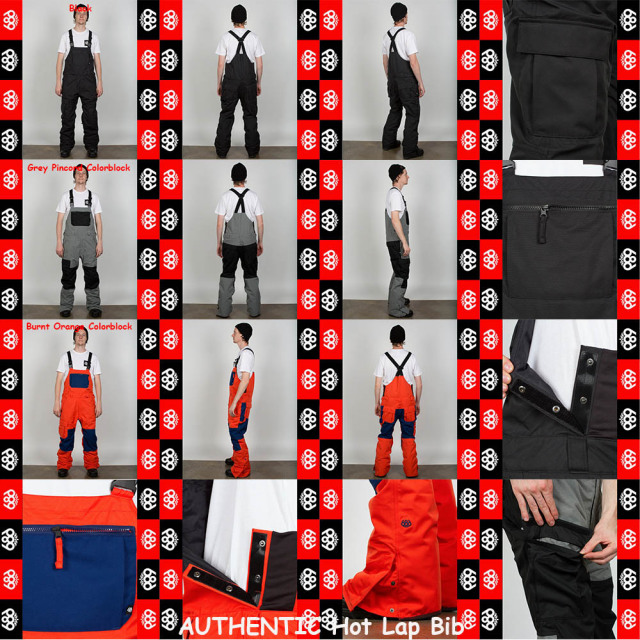 15-16 686 スノーボード メンズ ウェア AUTHENTIC Hot Lap Bib オーバーオール/パンツ/686/15-16/ウエア/2016