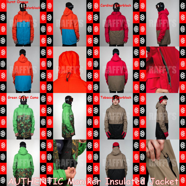 15-16 686 スノーボード メンズ ウェア AUTHENTIC Moniker Insulated Jacket ジャケット/686/15-16/ウエア/2016