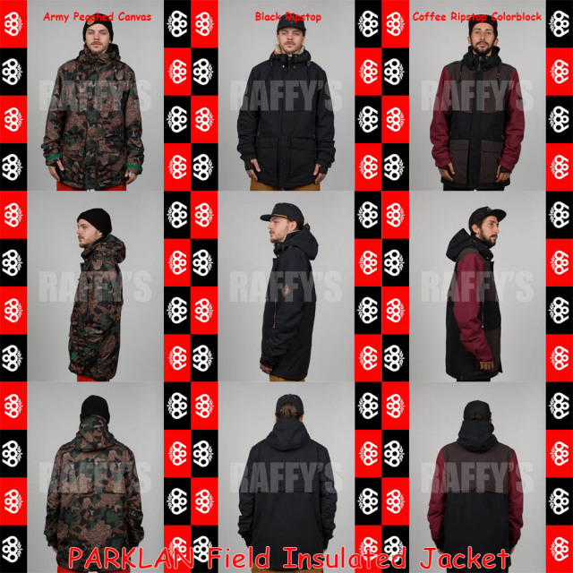 15-16 686 スノーボード メンズ ウェア PARKLAN Field Insulated Jacket ジャケット/686/15-16/ウエア/2016