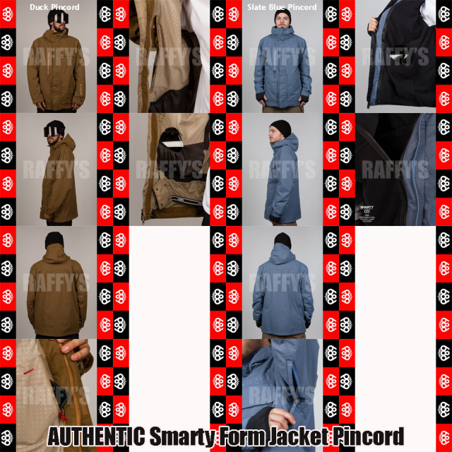 15-16 686 スノーボード メンズ ウェア AUTHENTIC Smarty Form Jacket pincord ジャケット/686/15-16/ウエア/2016