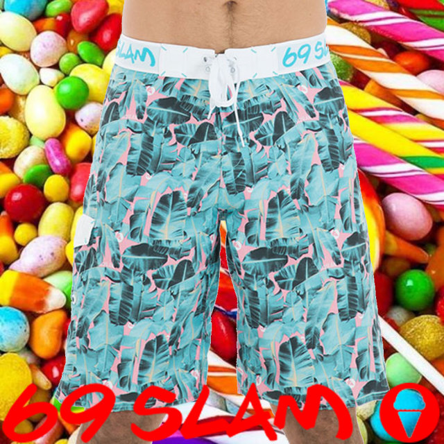 69SLAM ロックッスラム メンズ サーフパンツ BANANA LEAF BS ボードショーツ 水着