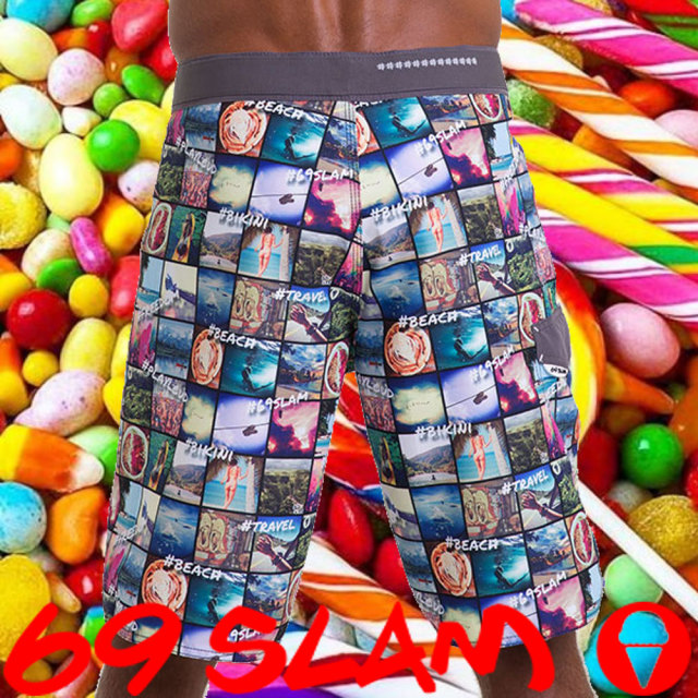 69slam ロックスラム ボードショーツ サーフパンツ 限定デザイン 69slam ロックスラム サーフパンツ ボードショーツ 水陸両用 36