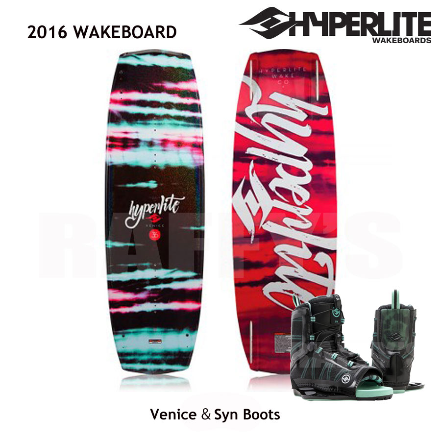 HYPERLITE ハイパーライト 2016 ウェイクボード レディース セット Venice 131cm+Syn Boots US:4-8.5