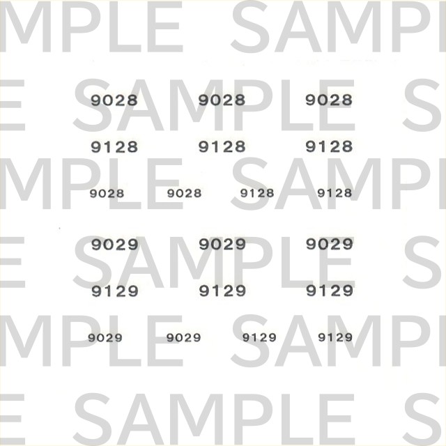レールクラフト阿波座 近鉄「9028F・9029F」用車番(RCA-D12用、ピエロザサーカス)[RCA-IN05]