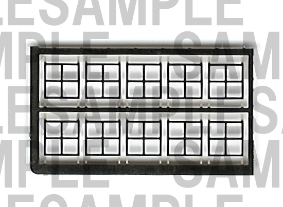 レールクラフト阿波座 近鉄クーラーパーツセット【3】(GM5200系他用、田字パーツのみ)[RCA-P038]