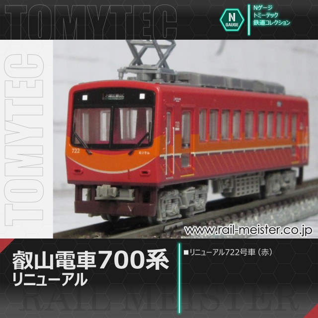 トミーテック 鉄道コレクション 叡山電車700系 リニューアル722号車(赤)