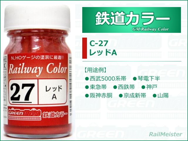 グリーンマックス 鉄道カラー27 レッドA[C-27]