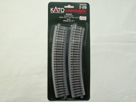 KATO 曲線線路R550-22.5°(R550-22.5) 4本入[2-210]