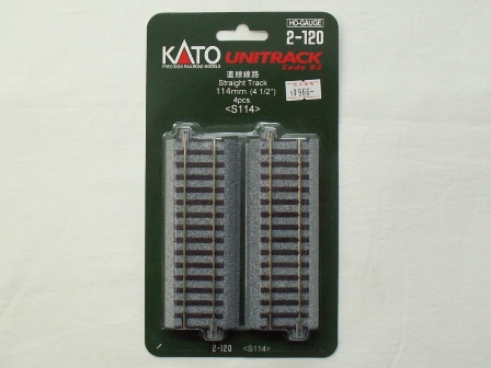 KATO 直線線路114mm(S114) 4本入[2-120]