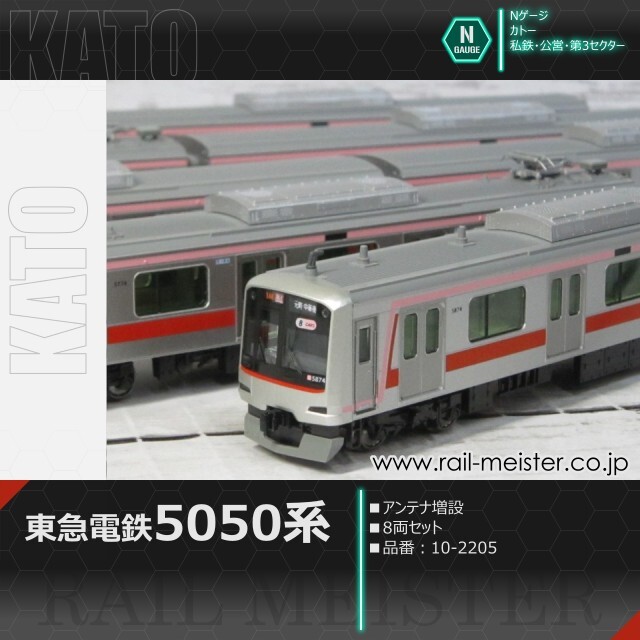 KATO 東急電鉄5050系(アンテナ増設) 8両セット[10-2205]【鉄道模型専門