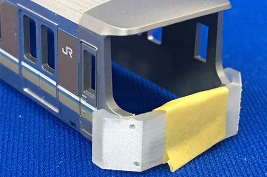 レールクラフト阿波座 223系前面転落防止幌パーツ(先頭用)[RCA-3DP23]