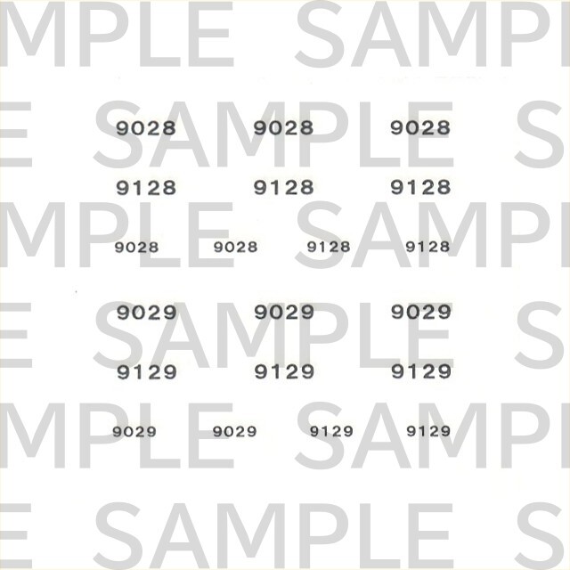 レールクラフト阿波座 近鉄「9028F・9029F」用車番(RCA-D12用、ピエロザサーカス)[RCA-IN05]
