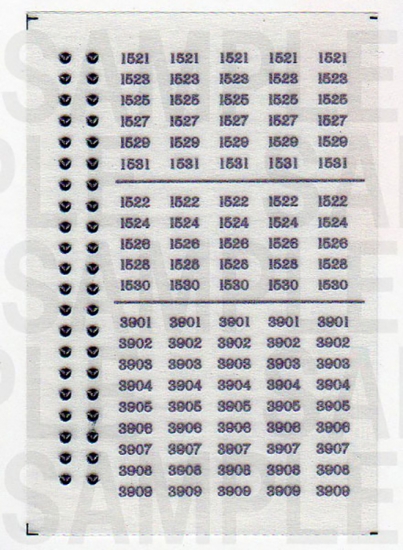 レールクラフト阿波座 南海1521系 車番インレタ[RCA-IN10]