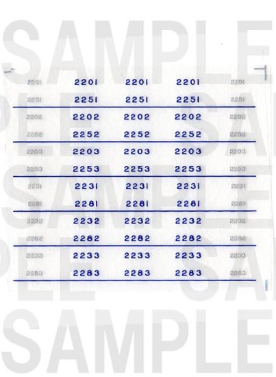 レールクラフト阿波座 南海2200/2230系 車番(鉄コレ用)[RCA-IN24]