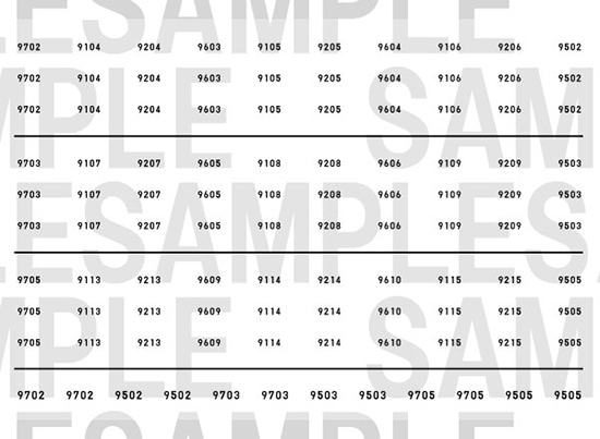 レールクラフト阿波座 相鉄9000系車番インレタ【3】(鉄コレ・リニューアル車用)[RCA-IN43]
