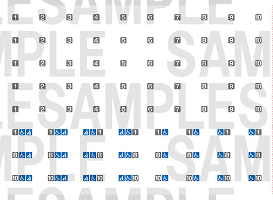 レールクラフト阿波座 相鉄号車表示インレタ(車椅子・ベビーカーマーク付)[RCA-IN56]