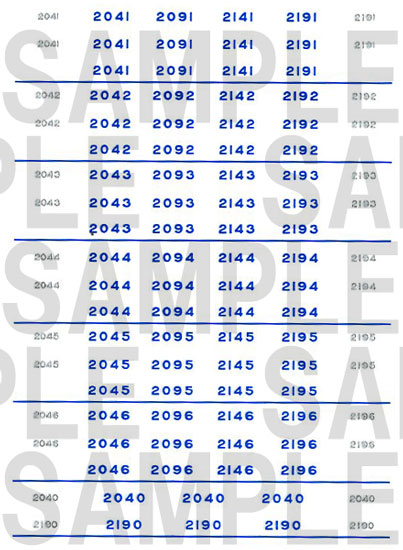 レールクラフト阿波座 南海2000系 車番【3】(鉄コレ後期車4連・新塗装用)[RCA-IN69]