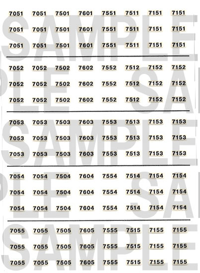 レールクラフト阿波座 北神急行7000系車番(鉄コレ用)[RCA-IN83]