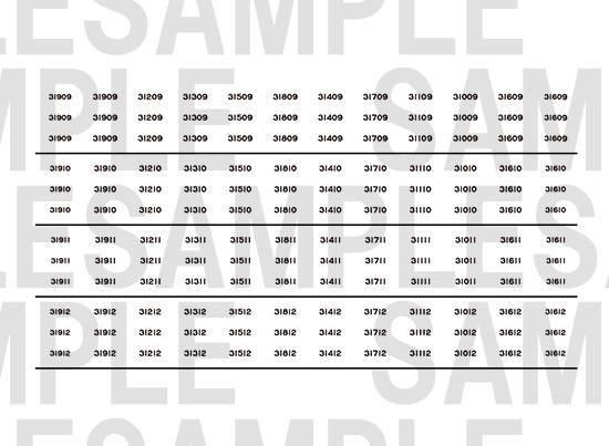 レールクラフト阿波座 Osaka Metro 30000系 車番インレタ【3】(31609F～31612F用)[RCA-IN92]