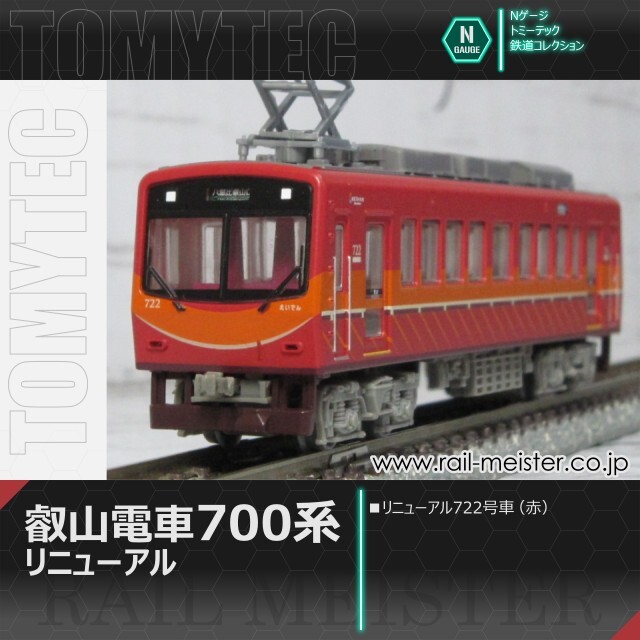 トミーテック 鉄道コレクション 叡山電車700系 リニューアル722号車(赤)