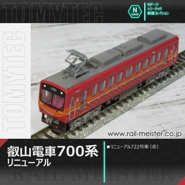 トミーテック 鉄道コレクション 叡山電車700系 リニューアル722号車(赤)