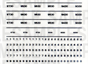 レールクラフト阿波座 近鉄「9830F」用車番(RCA-D06用、せんとくん・大和路ライナー)[RCA-IN04]
