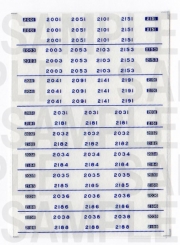 レールクラフト阿波座 南海2000系 車番【1】(MA・新塗装用)[RCA-IN21]