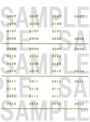 レールクラフト阿波座 神鉄3000系車番【2】(MA・中期型用)[RCA-IN80]