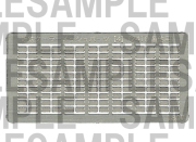 レールクラフト阿波座 近鉄クーラーメッシュ【4】(GM2410系他背高クーラー用)[RCA-P006]