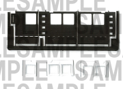 レールクラフト阿波座 穴あけ治具【1】＋窓ガラスセット[RCA-P014S]