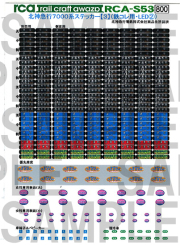 レールクラフト阿波座 北神急行7000系ステッカー【3】(鉄コレ用・LED2)[RCA-S53]