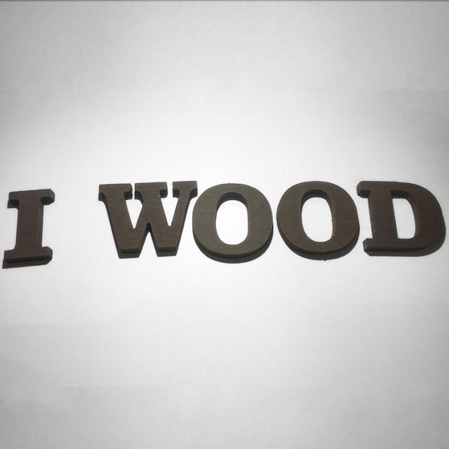 [アイウッド]木彫り文字 アルファベット ＆ 数字
