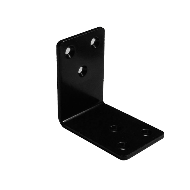 金折厚口巾広 M60黒色スチール製ビス付