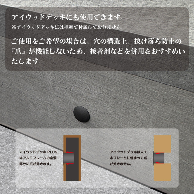 デッキ連結穴キャップ