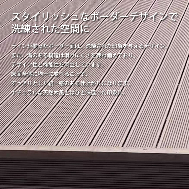 アイウッド・フォー デッキ床板材 ダークブラウン□ 長898 × 厚