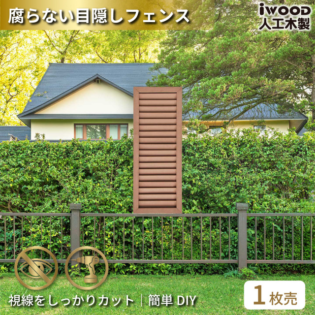 ルーバーラティス　人工木製　H90cm×W30cm　[1枚]　ナチュラル　9030N　アイウッドルーバーラティス　R9030N
