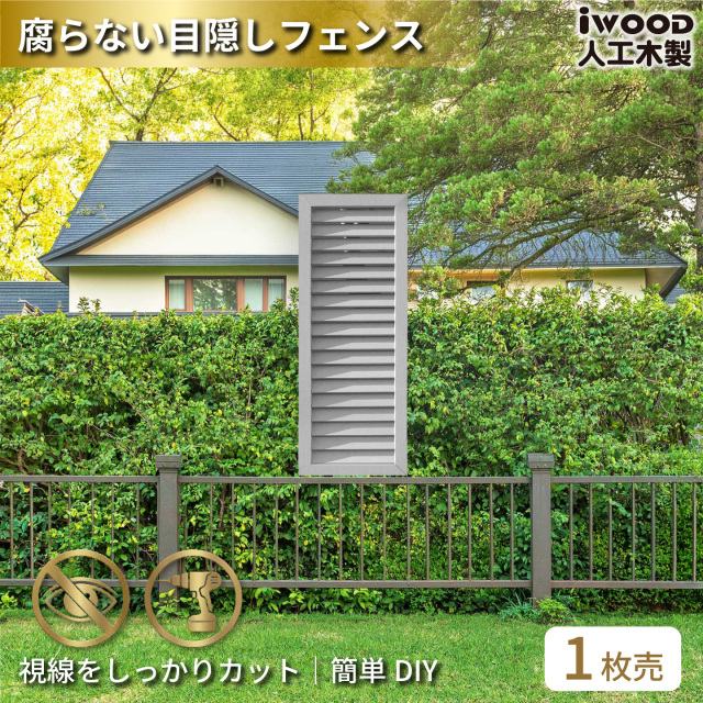 ルーバーラティス　人工木製　H90cm×W30cm　[1枚]　ホワイト　9030W　アイウッドルーバーラティス　R9030W