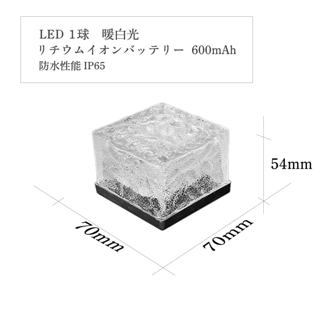 アイスブリックLEDソーラーライト