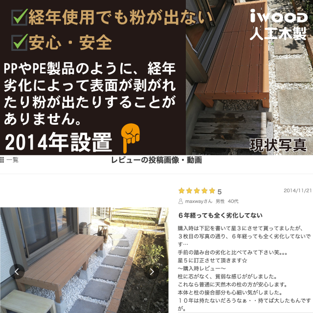 アイウッドデッキPLUS60系 幅598 X 奥行900 X 高400