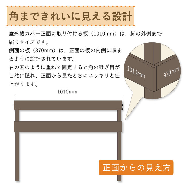室外機カバー用グレードアップパーツ