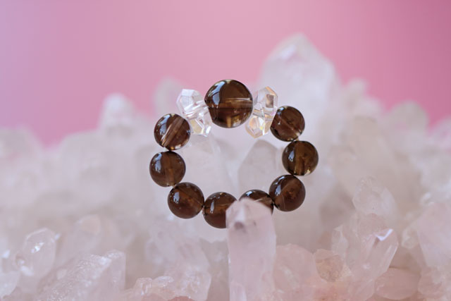 Anela Ring 神秘的なスモーキークォーツ