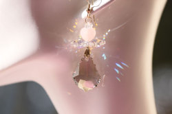 天使スワロフスキーピアス【シルバー】大