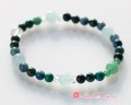 男性用パワーストンクリソコラ＆アクアマリンのブレスレット