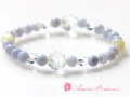 恋人との絆を深める薔薇【ブルーレスアゲート×ムーンストーン】パワーストーンブレスレット