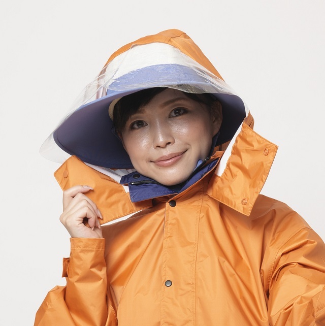 アジャスタービッグフード オレンジ | 雨合羽・レインスーツなど業務用
