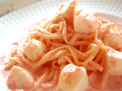 生パスタ　通販　お取り寄せ　明太子とイカ