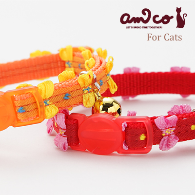ラロック アミコ 猫の首輪 ヒラヒラリボン猫カラー