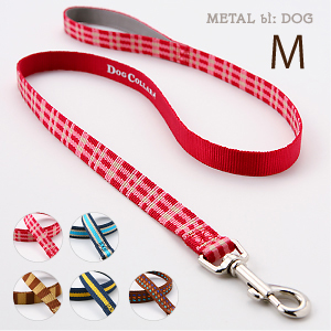 ラロック メタルビードッグ カジュアルリード Mサイズ 中型犬用リード