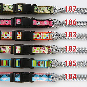 ラロック アミット バックル付きの装着しやすいハーフチェーンカラー