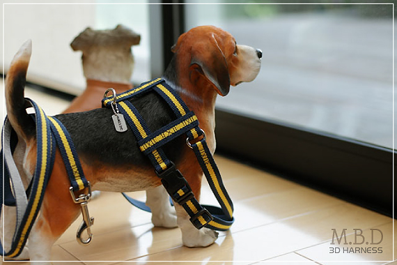 【メール便のみ送料無料】ラロック MBD スリーディ ハーネス Mサイズ 中型犬用ハーネス (メール便可 ギフト包装可)